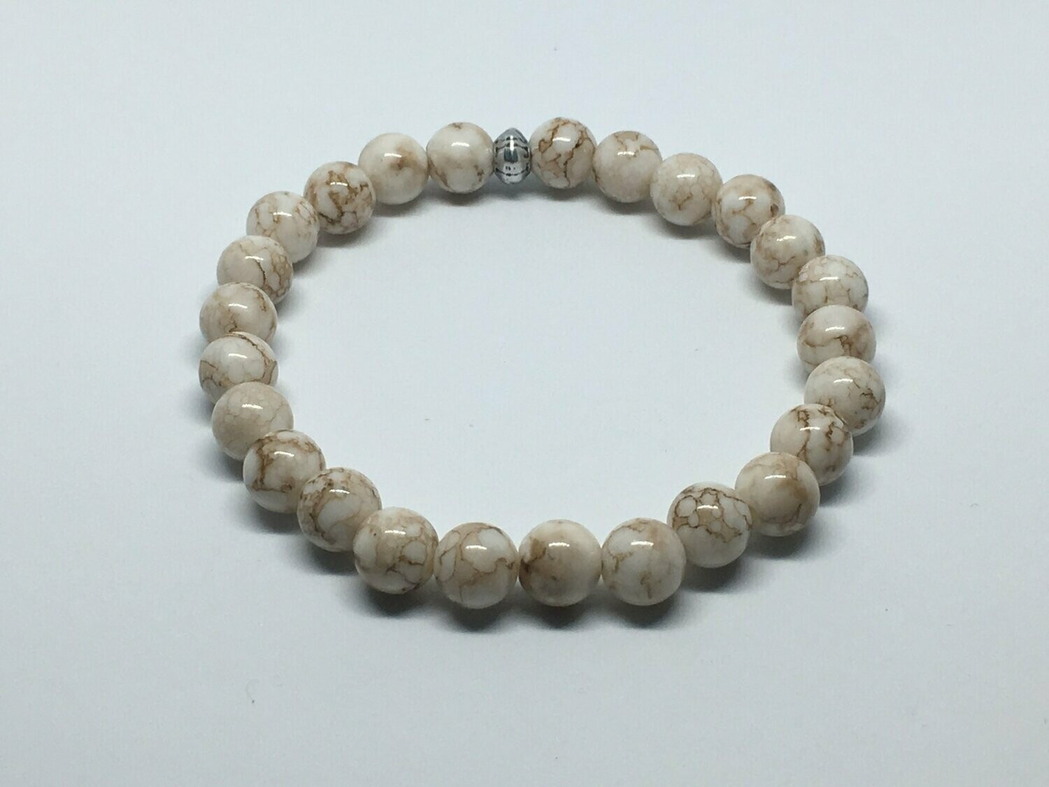 Bracelet en perles, Blanc