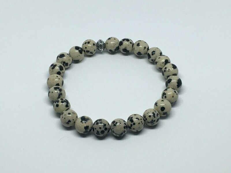 Bracelet Jaspe Dalmatien