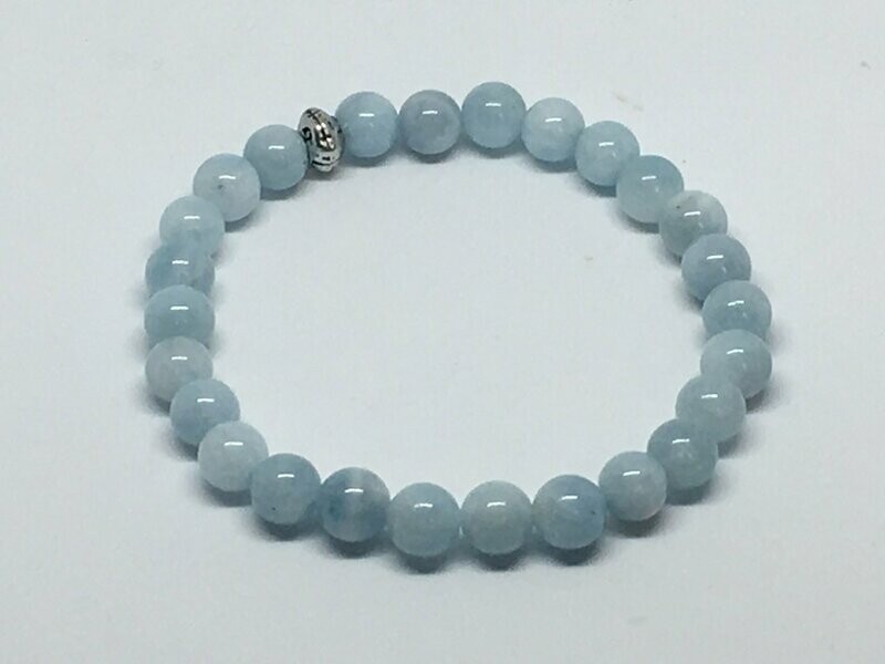Bracelet  Aigue-marine naturelle, Grade A