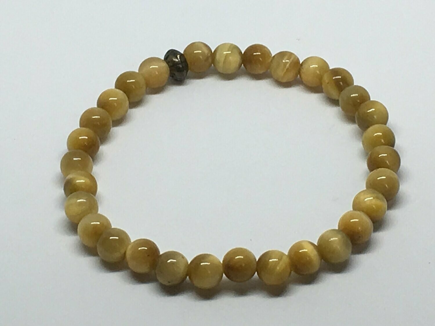 Bracelet   Œil de tigre - Camel - Grade AAA