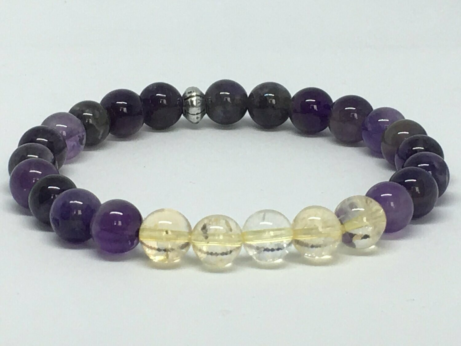 Bracelet  Améthyste et Citrine
