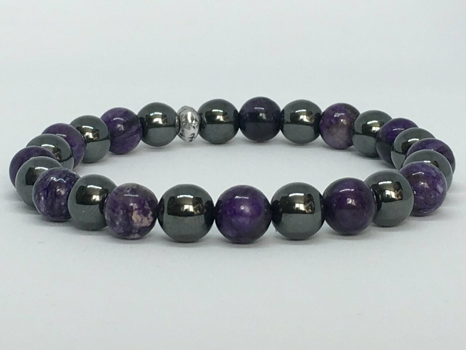 Bracelet Hématite et Charoîte