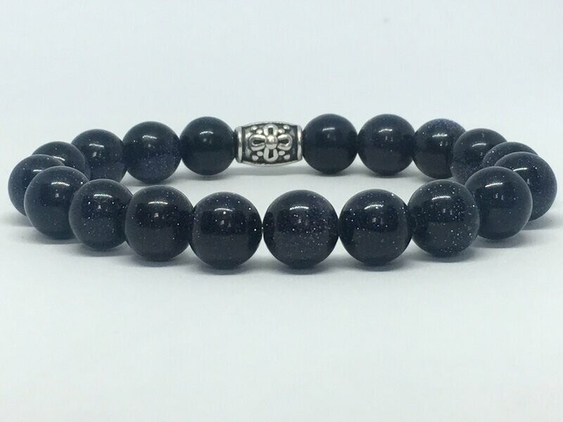 Bracelet, perles Blue Sand Stone