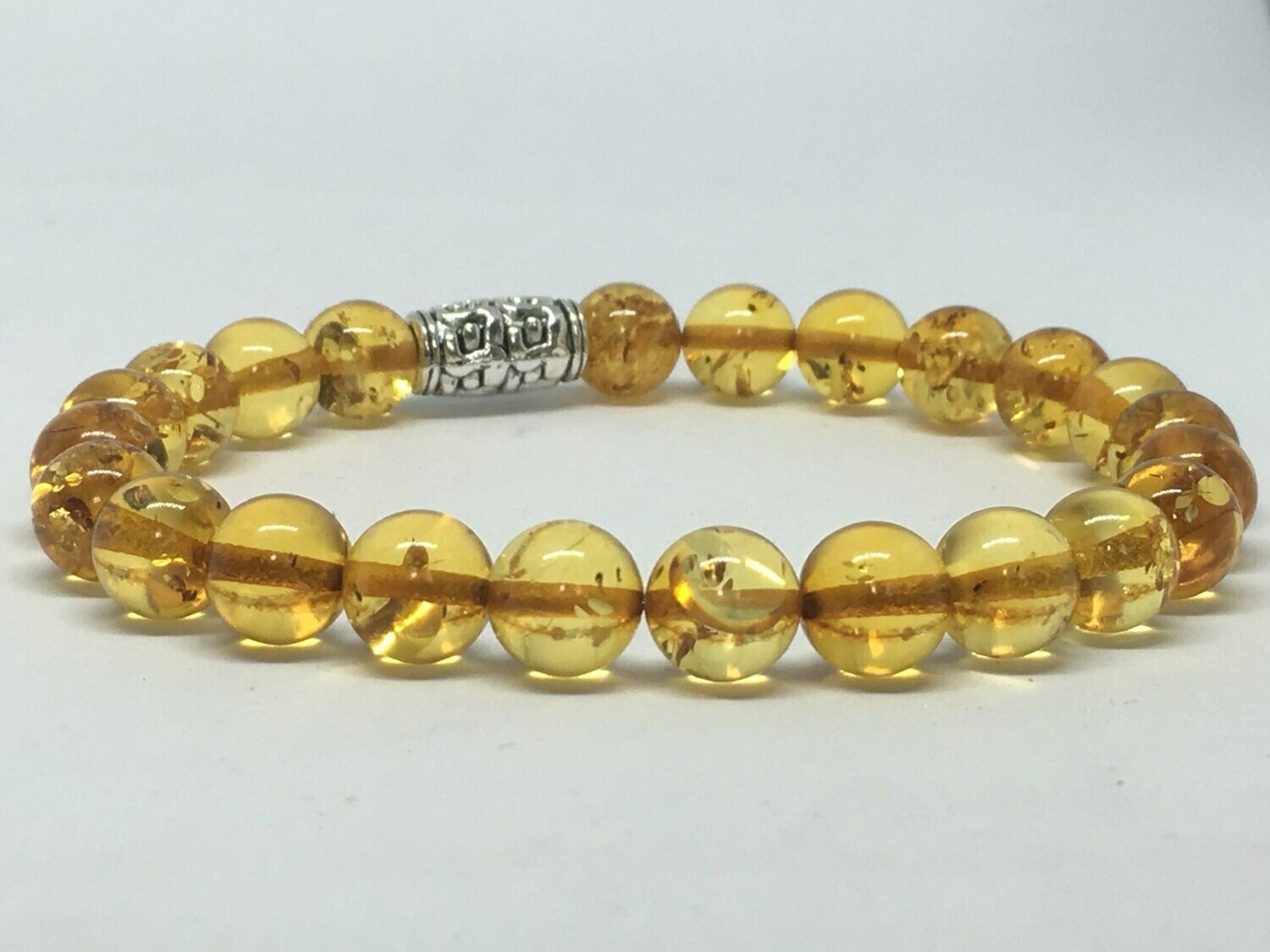 Bracelet  Perles Ambre de la baltique véritable