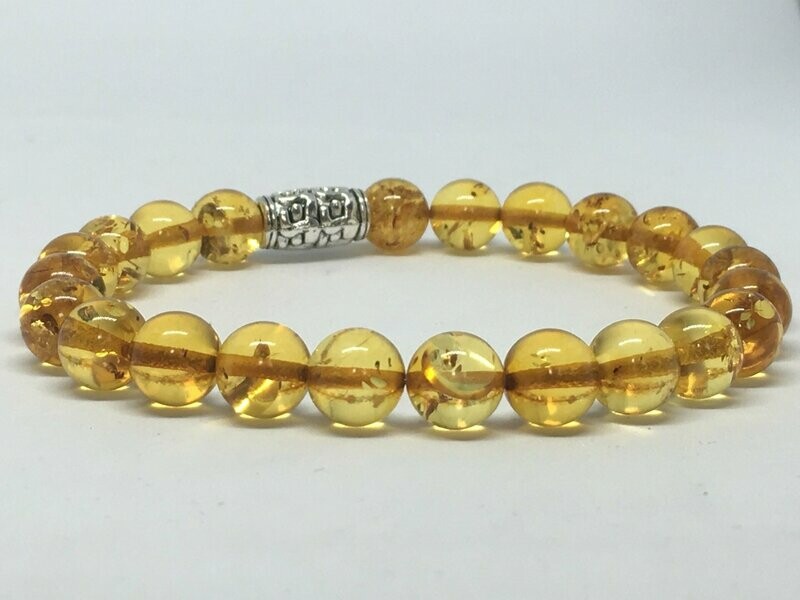 Bracelet  Perles Ambre de la baltique véritable