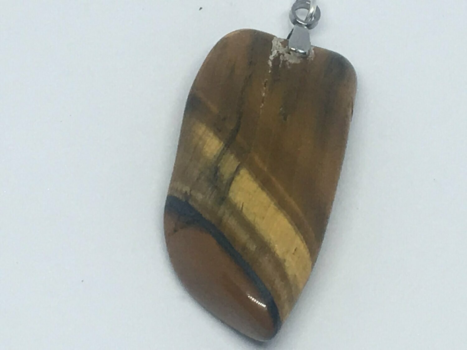Pendentif, Pierre Roulée Œil De Tigre