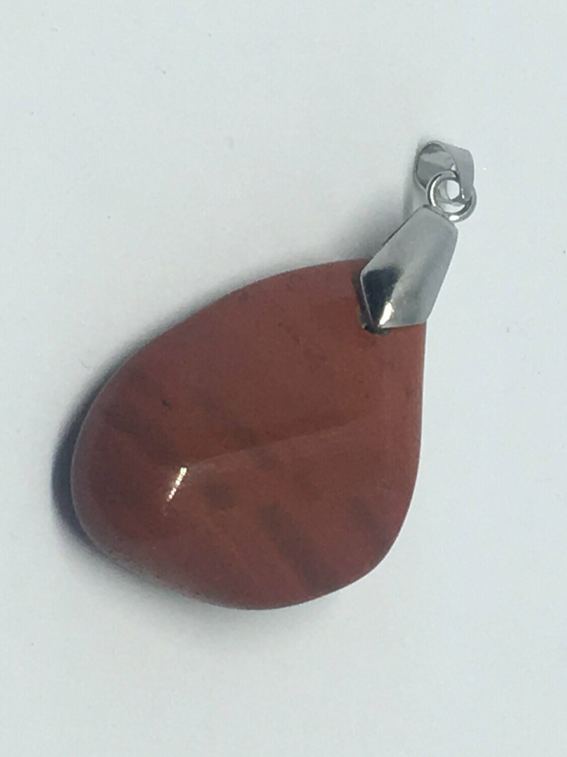 Pendentif, Pierre Roulée Jaspe Rouge