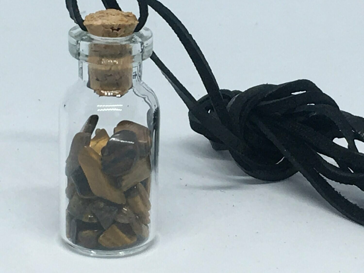 Pendentif Bouteille Œil de Tigre