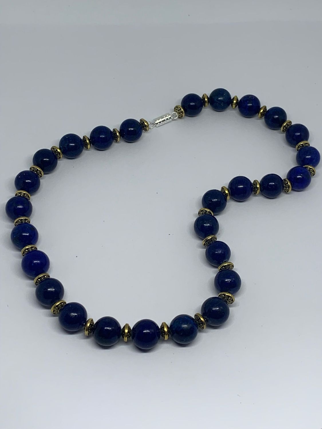 Collier perles 10mm en pierre Lapis Lazuli
