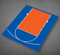 Basketball Half Court 20'7''x 24'10'' Basketball Half Court 20'7''x 24'10''