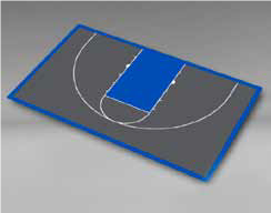 Basketball - Half Court 59'5 Basketball - Half Court 59'5