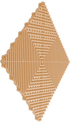 Ribtrax Tiles - 6 tiles/10.32 sf Mocha Java