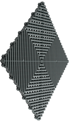 Ribtrax Tiles - 6 tiles/10.32 sf Slate Grey