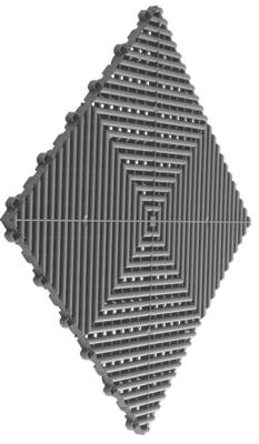 Ribtrax Tiles - 6 tiles/10.32 sf Pearl Grey