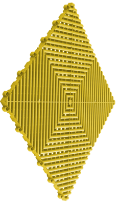 Ribtrax Tiles - 6 tiles/10.32 sf Citrus Yellow