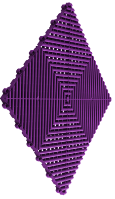Ribtrax Tiles - 6 tiles/10.32 sf Cosmic Purple