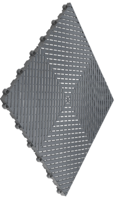Ribtrax Smooth Tiles - 6 tiles/10.32 sf Slate Grey
