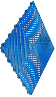 Ribtrax Smooth Tiles - 6 tiles/10.32 sf Royal Blue
