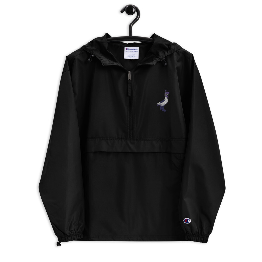 Space Duck - Embroidered Champion Packable Jacket