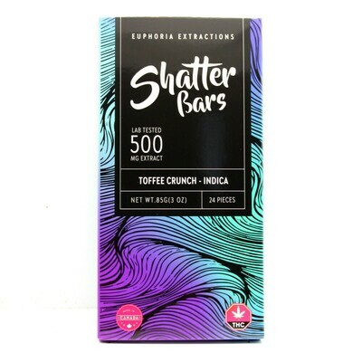 SHATTER BAR - 
Indica Toffee Crunch [500mg]
