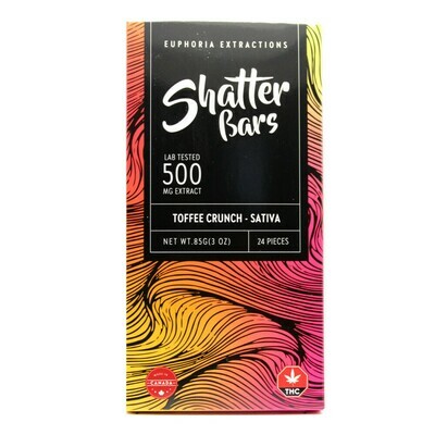 SHATTER BAR - 
Sativa Toffee Crunch [500mg]
