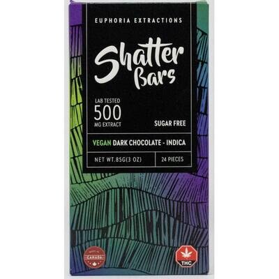 SHATTER BAR - Indica SUGAR FREE VEGAN Dark Chocolate [500mg]
