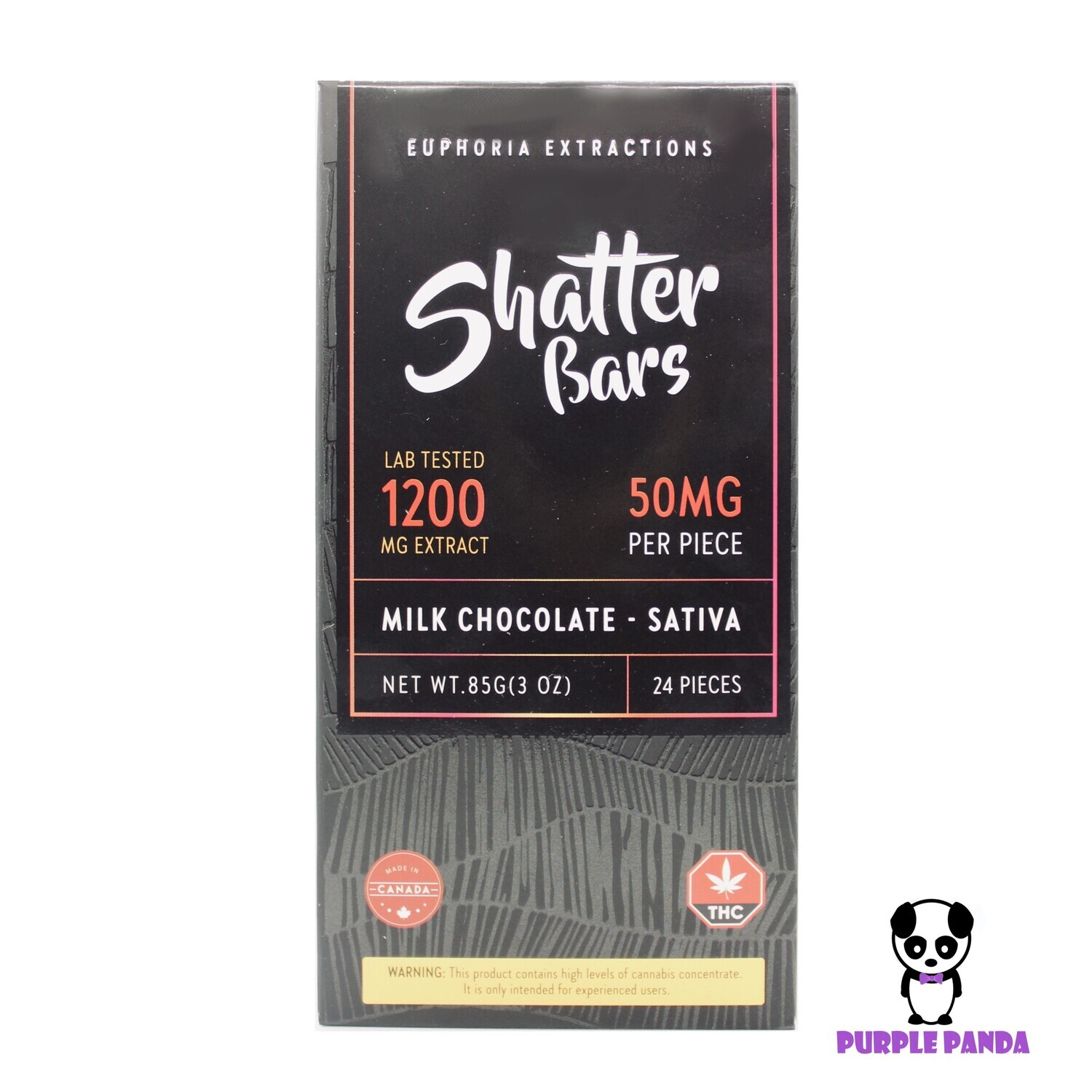 SHATTER BAR - 
Sativa Milk Chocolate [1200mg]