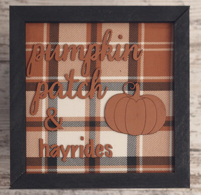 Pumpkin Patch & Hayrides Sign