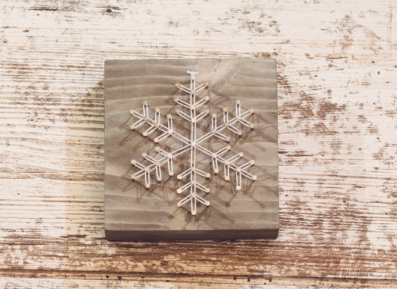 Snowflake 2 String Art Block