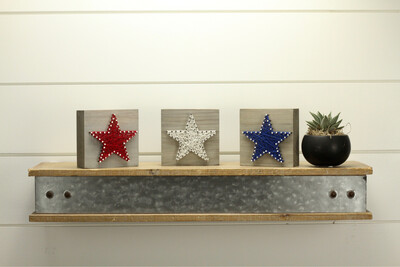 Red, White And Blue Star Blocks