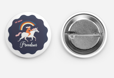 The Freedom Unicorn Button