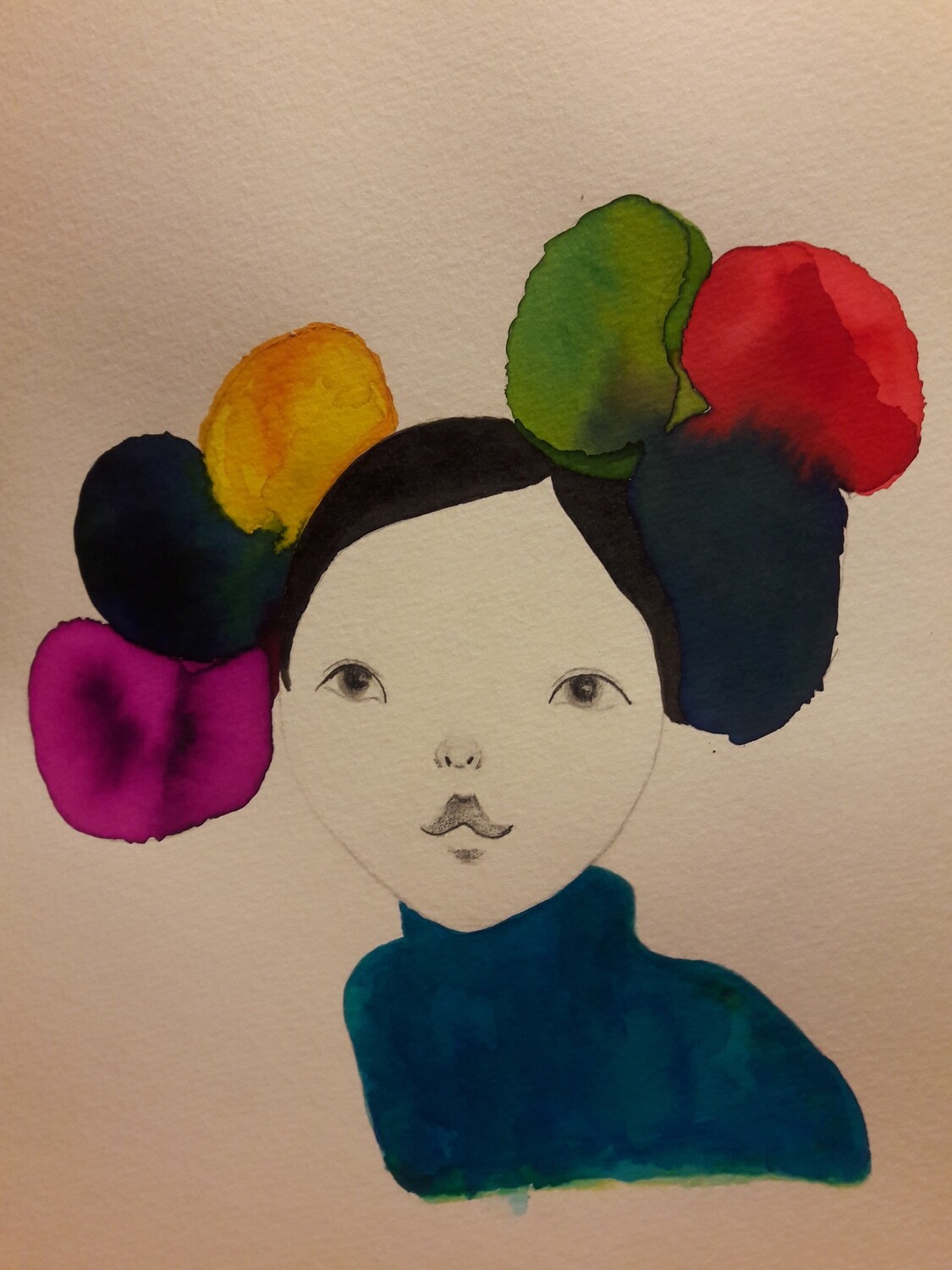 Aquarell Mädchen Aquarell Mädchen
