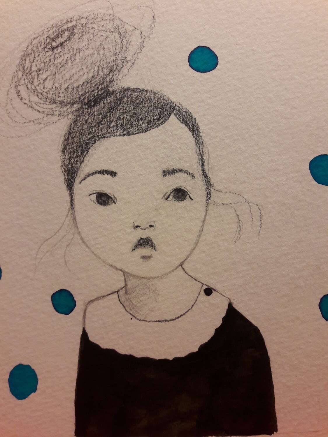 Aquarell Mädchen Aquarell Mädchen