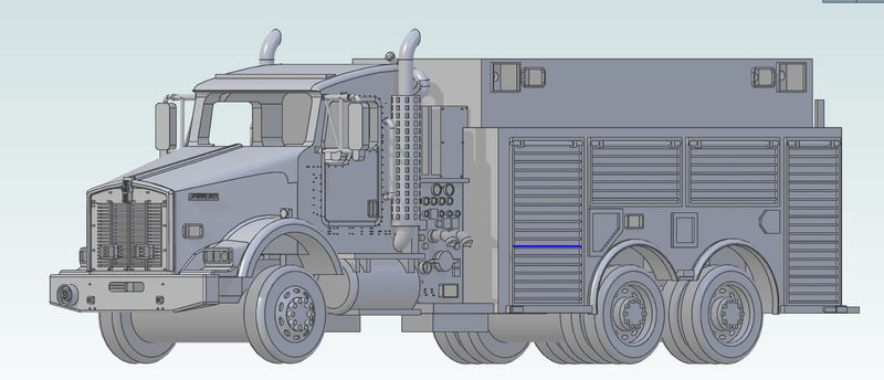 1062 N Scale Kenworth Industrial Pumper