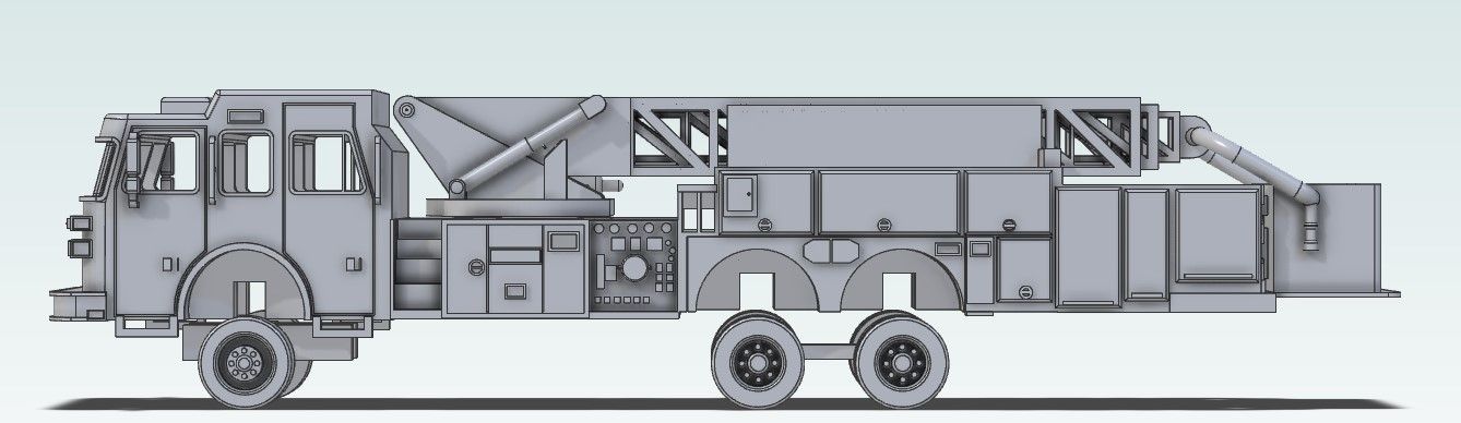 P1006 N Scale Sutphen Platform Truck