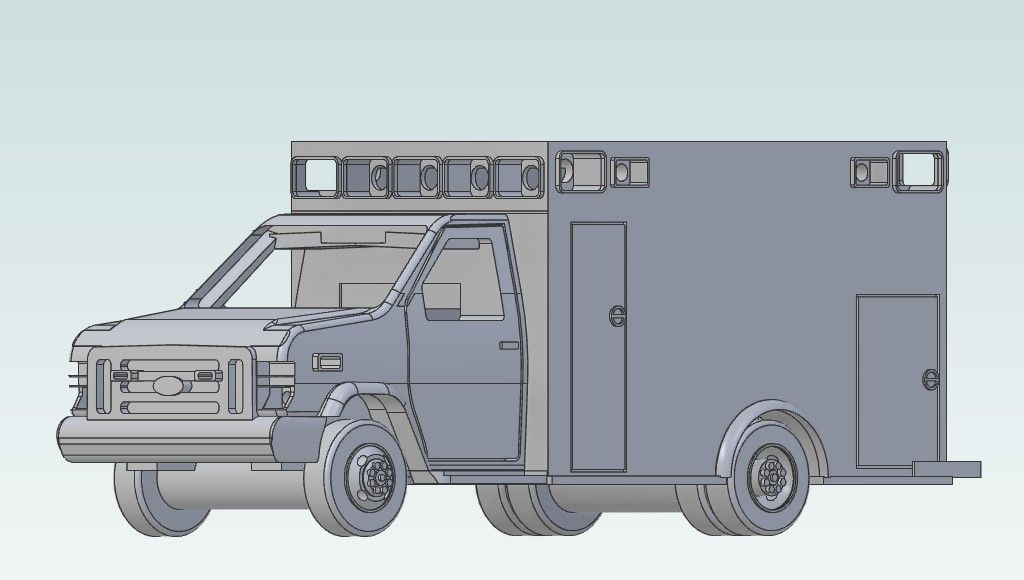 P1001 Custom Ford Ambulance