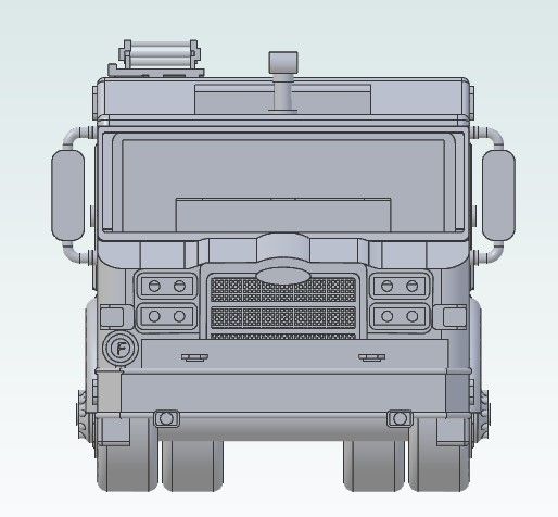 P1003 N Scale Pierce Pumper with Ladder