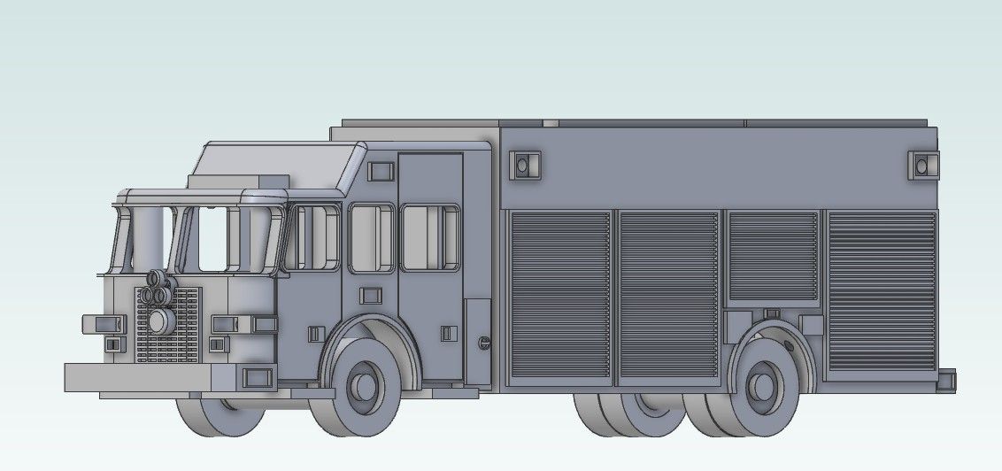 P1008 N Scale Sutphen Heavy Rescue