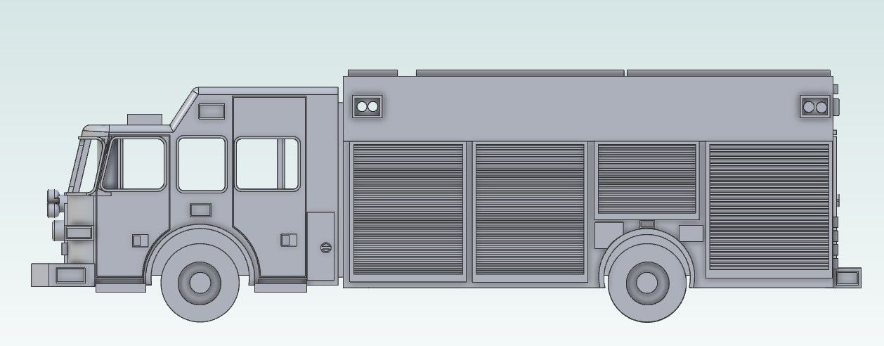 P1008 N Scale Sutphen Heavy Rescue