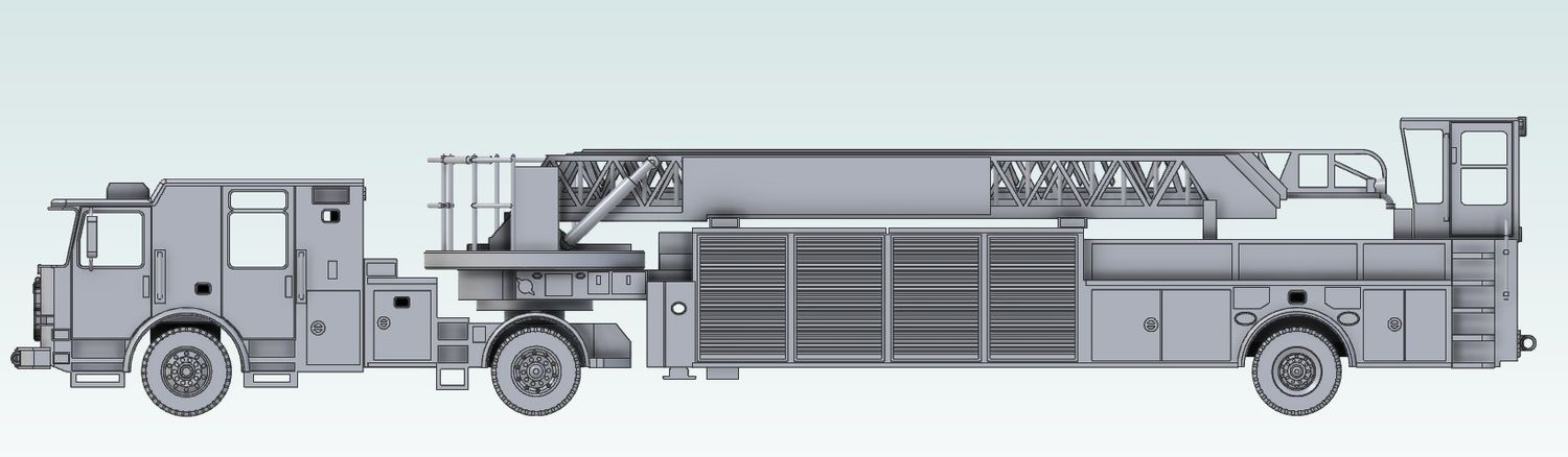 P1010 N Scale 107" Pierce Tiller