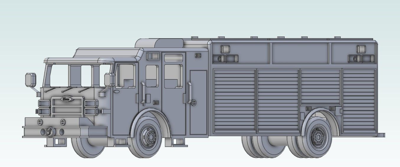 P1012 N Scale Pierce Heavy Rescue PH