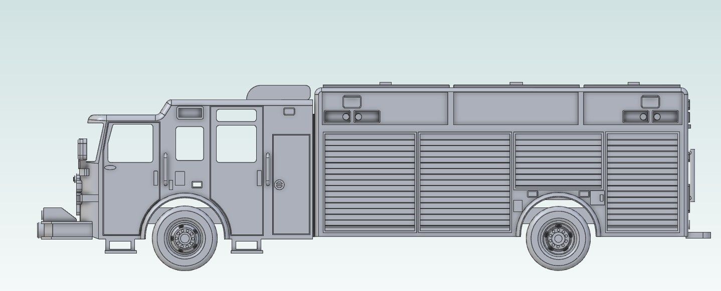 P1012 N Scale Pierce Heavy Rescue PH