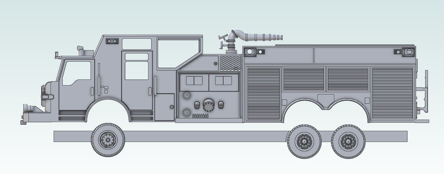 P1011 N Scale Pierce Exxon Mobile