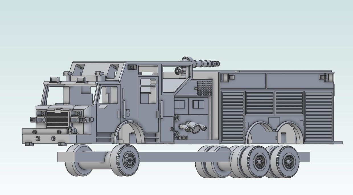 P1011 N Scale Pierce Exxon Mobile