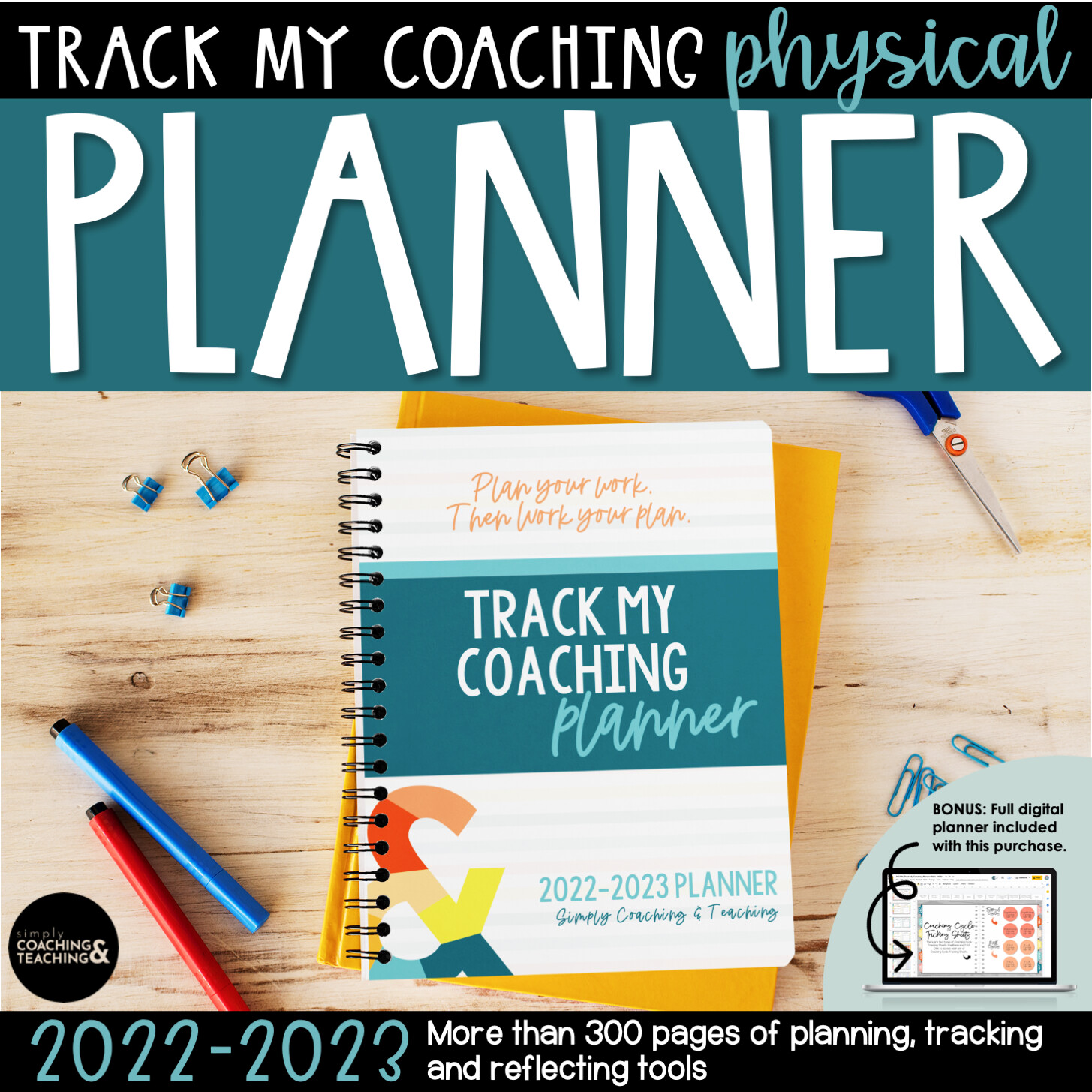Track My Coaching 2022 - 2023 Physical Planner PRE-SALE