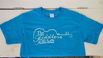 Fiddler's Farm T-shirt (Light Blue/Teal)