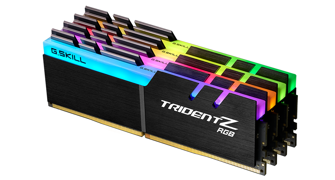 G.SKILL TridentZ RGB Series 32GB (4 x 8GB) 288-Pin DDR4 SDRAM DDR4 3200 (PC4 25600) Desktop Memory Model F4-3200C16Q-32GTZR