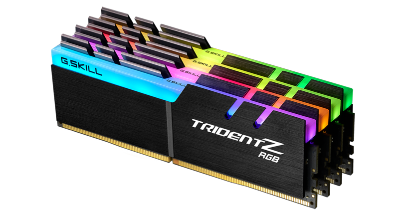 G.SKILL TridentZ RGB Series 32GB (4 x 8GB) 288-Pin DDR4 SDRAM DDR4 3200 (PC4 25600) Desktop Memory Model F4-3200C16Q-32GTZR