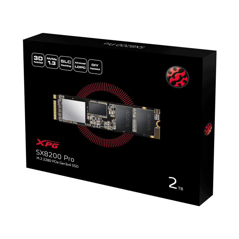 XPG SX8200 Pro M.2 2280 PCle Gen3x4 2TB SSD