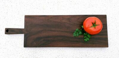 Walnut Serving Tray with Handle - 7" x 22" x 3/4"